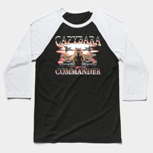 Capybara Commander Baseball T-Shirt